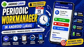 ANDROID - PERIODIC WORK MANAGER TUTORIAL IN JAVA