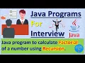 Java program to calculate Factorial of a number using Recursion Pradeep Nailwal