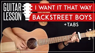 Download I Want It That Way Guitar Tutorial  🎸 Backstreet Boys Guitar Lesson  |Chords + TAB| MP3