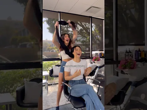OMG WHAT DO Y’ALL THINK OF HER HAIR TRANSFORMATION⁉️😱 #matrixpartner