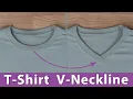 How to Alter a T-Shirt to Create a V Neckline