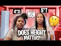 TALL GIRL ENGAGED TO SHORT GIRL DOES HEIGHT MATTER