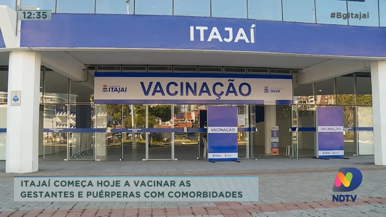 Itajaí começa a vacinar as gestantes e puérperas com comorbidades