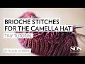 How to knit Brioche Increase and Decrease Stitches for the Camella Hat Tiny Tutorial