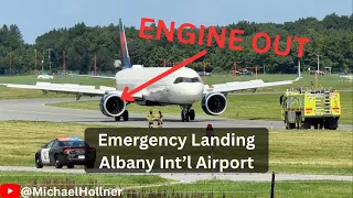 EMERGENCY Engine-Off Landing at Albany International Airport - Delta Flight To Seattle Diverted