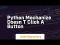 Python mechanize doesn t click a button