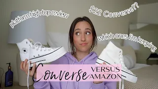 CONVERSE REVIEW comparing 22 amazon platform sneakers which ones I m keeping