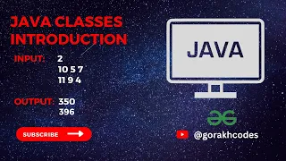 Java Classes Introduction GeeksforGeeks Problem Solving Solution Gorakh Codes