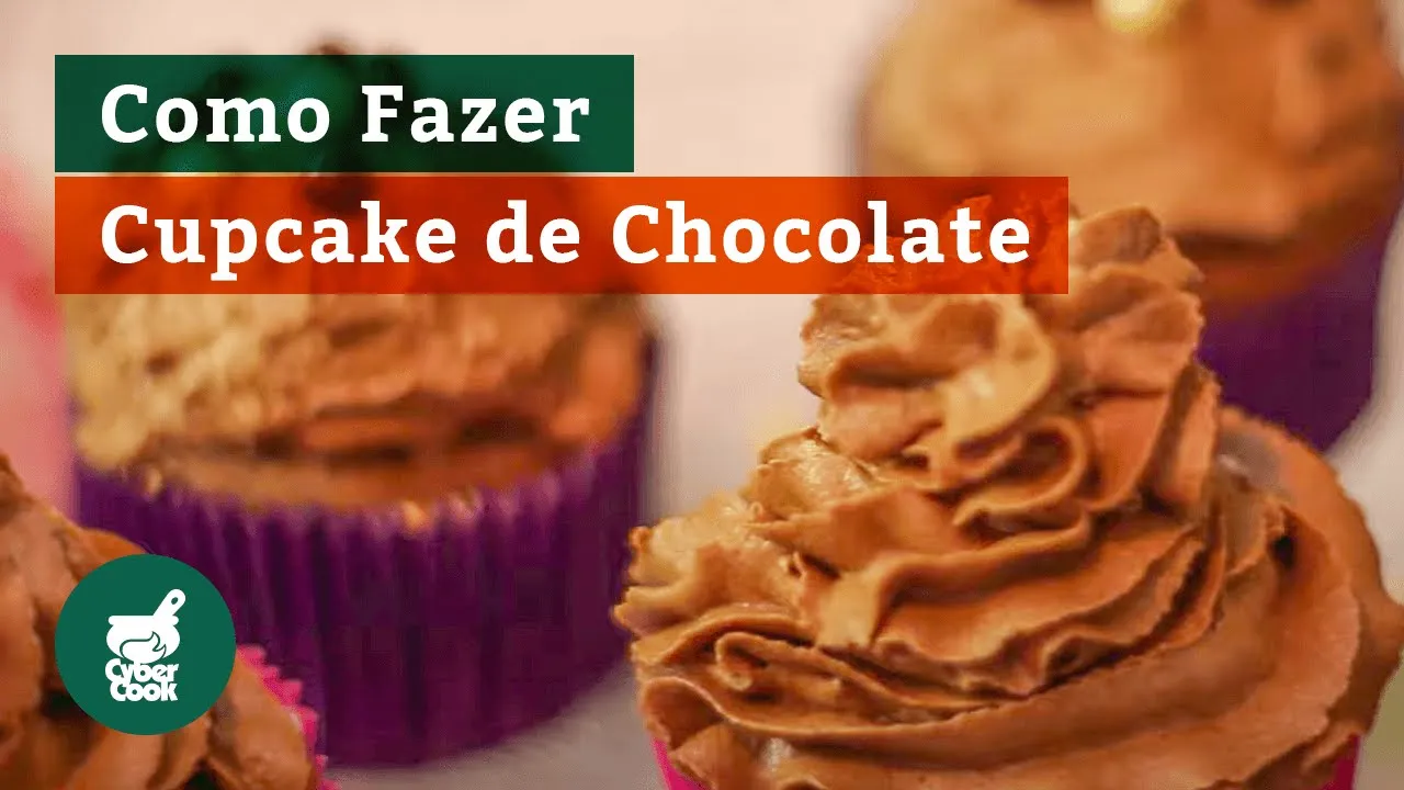 COMO FAZER CUPCAKE DE CHOCOLATE