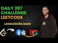 Day 287 Largest Divisible Subset C