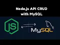 Node js MySQL CRUD - GET POST PUT and DELETE