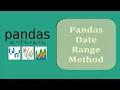 Pandas Date Range Method