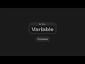 My First Variable The Basics