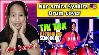 Download Nur Amira Syahira - DJ Tarik sis semongko TIK TOK Remix drum cover  || Reaction 🇵🇭 MP3