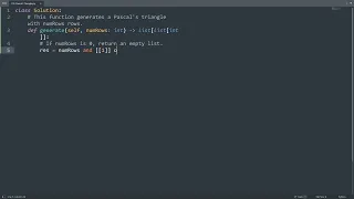 Leetcode 118 Pascal s Triangle in Python Python Leetcode Python Coding Tutorial Python ASMR