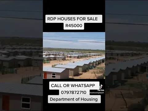 Download MP3 RDP HOUSES FOR SALE R45,000 Contact Mr Speedy Mashilo from department of housing