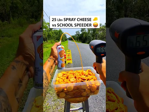 Throwing CRACKERS & CHEESE 🧀 at SCHOOL Speeder 😂