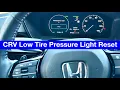 2023 - 2024 Honda CRV Reset Low Tire Pressure light TPMs calibration