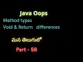 Void and return in java part-58 method types