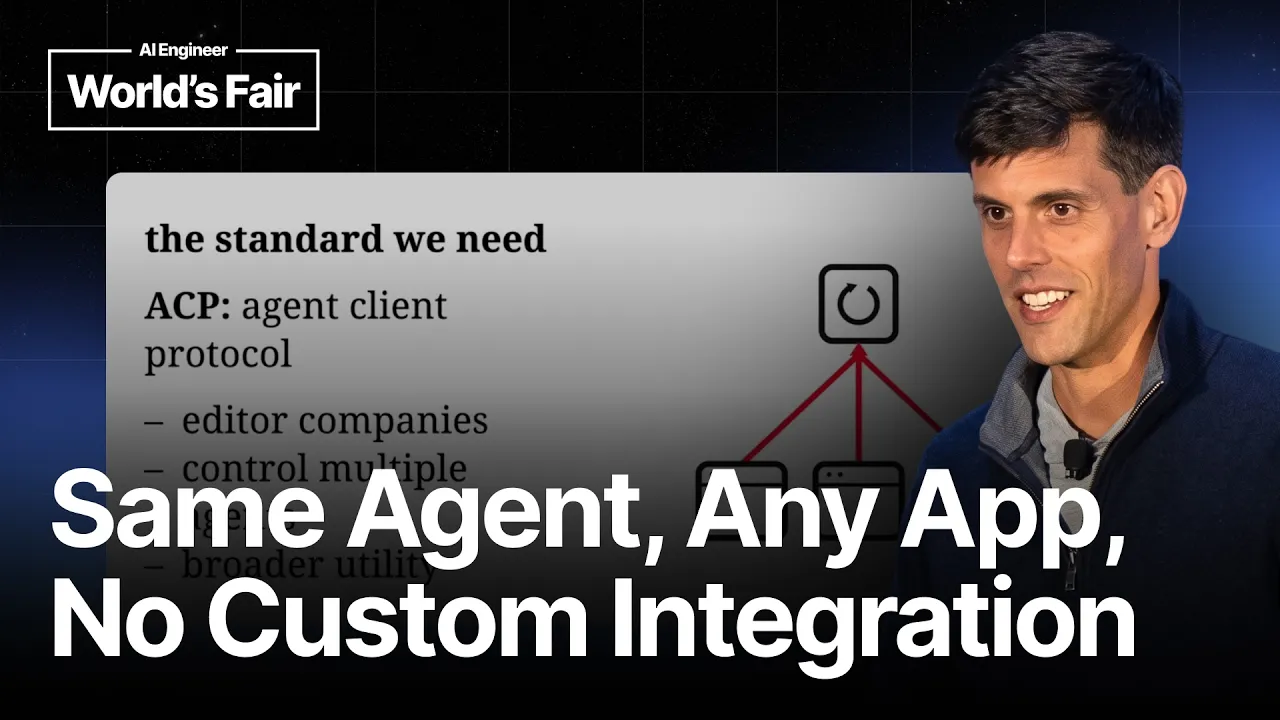 ACP: The Universal Remote Control for AI Agents — Alex Hancock, Block: video thumbnail