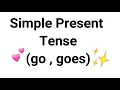 Simple Present Tense verb go goes CEFR GET SMART PLUS YEAR 3 UNIT
