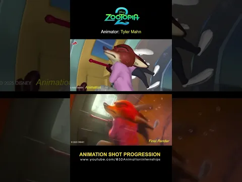 Zootopia 2 | Nick Saves Judy in the Pipe Chase | Animation Breakdowns
