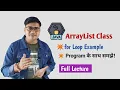 ArrayList with for loop in Java Java ArrayList for loop ArrayList for loop Example