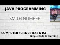 Smith Number in Java ISC Computer Science Practical 2008