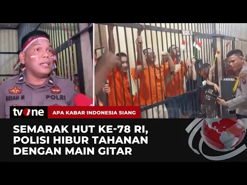 HUT ke-78 Kemerdekaan RI, Polisi Nge-Jam Bareng Tahanan