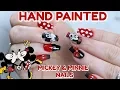 DISNEY NAIL TUTORIAL MICKEY MINNIE MOUSE NAILS
