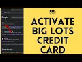 How to Activate Big Lots Credit Card 2024 Big Lot Credit Card Login Tutorial 2024
