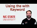 Using the with Keyword when Reading Files in Python