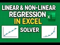 Linear Non-Linear Regression in Excel Excel Solver Tutorial with Examples - Part A