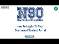 NSO How To Log In To Your Southwest Student Portal