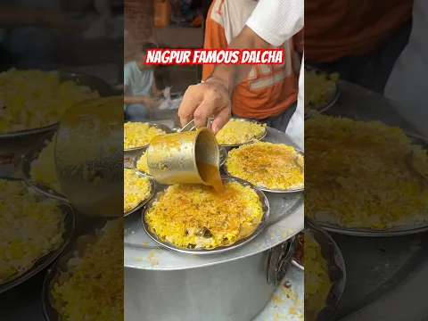 Nagpur’s famous Dalcha Rice 😍🔥 #nagpur #dalcharice #food #jaishreeram #dalcha #streetfood
