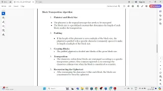 C program to encrypt a given text using Block Transposition Algorithm