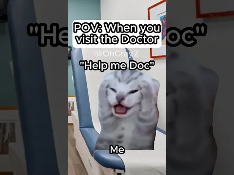 CAT MEMES 🐱 WHEN YOU VISIT THE DOCTOR #relatable #cat #funny #doctor #shorts