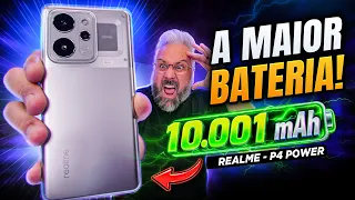 O smartphone com a MAIOR BATERIA! Realme P4 Power (Hands On)