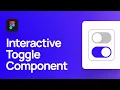 How to Design and Prototype a Toggle Component in Figma Material Design Switch Component