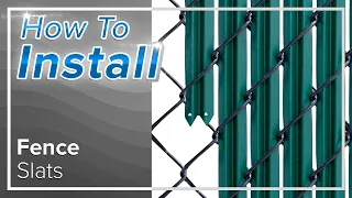 How To Install Chain Link Fence Slats