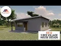 House Plan Design Tour 3 Bedroom Village Home - To be Built in Zimbabwe