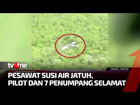 Proses Evakuasi Penumpang Pesawat Susi Air yang Jatuh di Timika