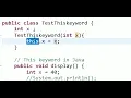Using this keyword in a Constructor Java Basics 27 Java in Telugu