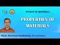 Properties of Materials
