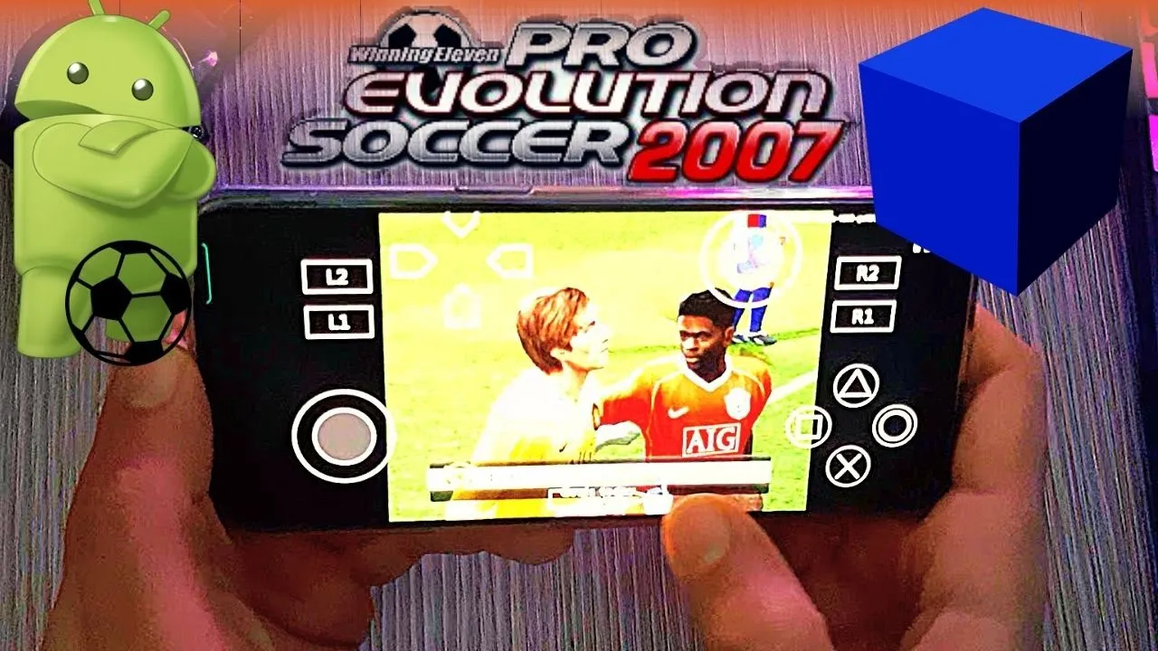 Winning Eleven Pro Evolution Soccer 2007 - PS2 Emulator Android Gameplay - AetherSX2 APK-Mobile 2022