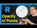 Transparent Scatterplot Points in R 2 Examples scales ggplot2 Decrease Plot Opacity Alpha