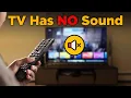 TV Has Picture But No Sound Easy Fix in 5 Minutes