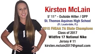 kirsten mclain 2016 club volleyball highlights