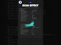ECHO effect in after effects