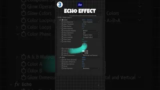 ECHO effect in after effects